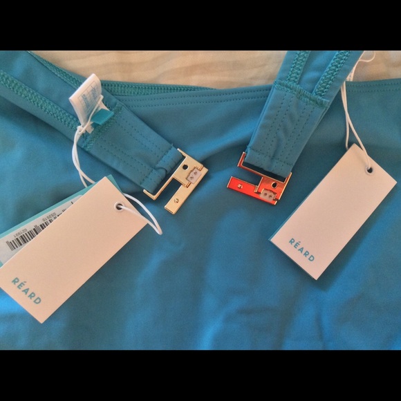 REARD Designer Turquoise 2 piece bathing suit NWT size 10 - Picture 5 of 12
